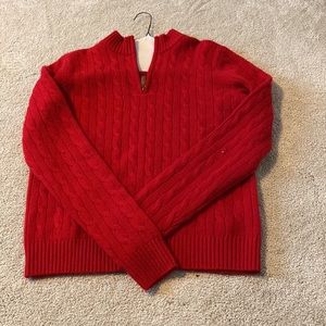 Red vineyard vines 100% cashmere sweater